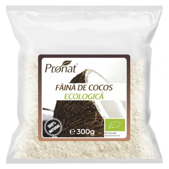 Faina bio din nuca de cocos, 300g Pronat