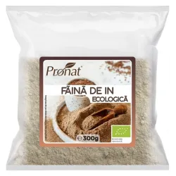 Faina bio din seminte de in, 300g Pronat Faina bio din seminte de in, 300g Pronat