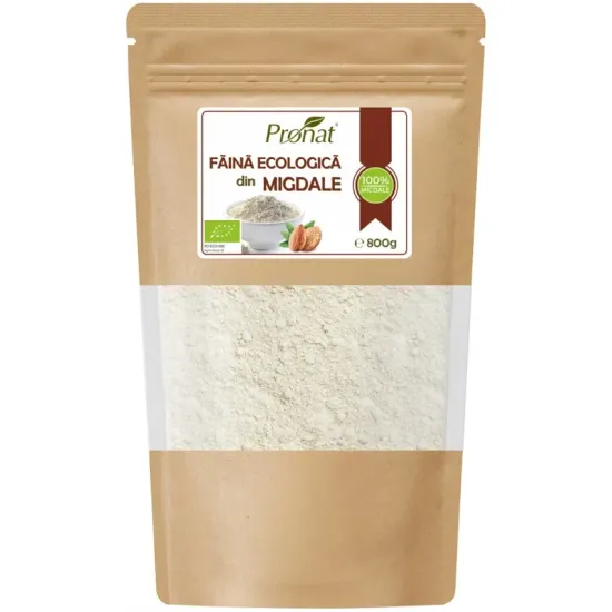 Faina de migdale bio, 800gr Pronat