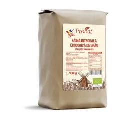 Faina integrala de grau bio, 3000g Pronat Faina integrala de grau bio, 3000g Pronat