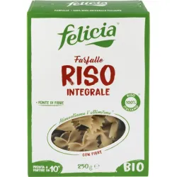 Farfalle bio din orez integral 250g Felicia