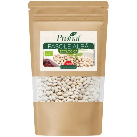 Fasole alba bio, 300g Pronat