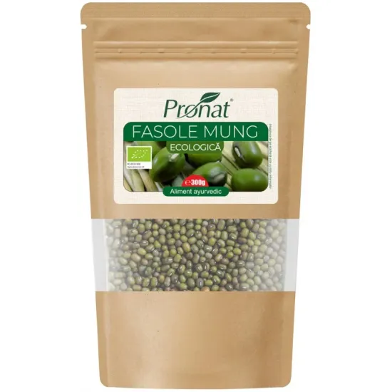 Fasole mung bio, 300g Pronat