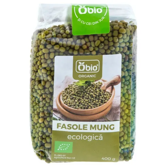 Fasole mung bio 400g Obio