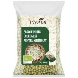 Fasole mung bio pentru germinat, 100g Pronat