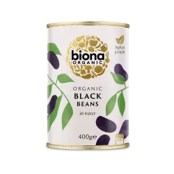 Fasole neagra boabe conserva bio 400g Biona