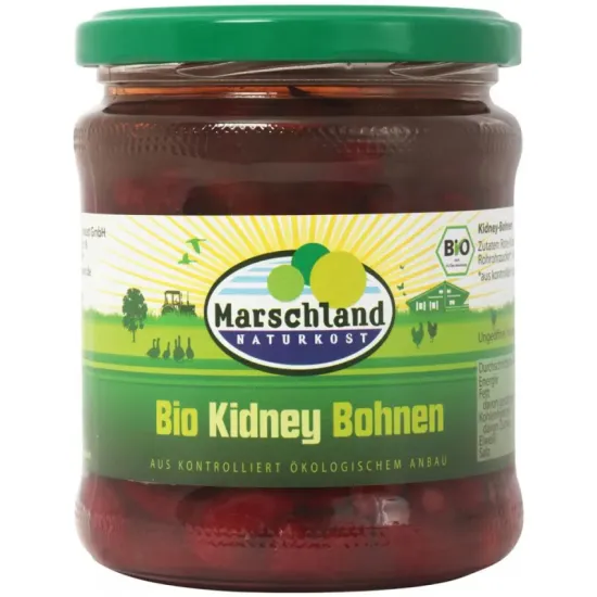 Fasole rosie Kidney bio, 330g / 220g Marschland Naturkost