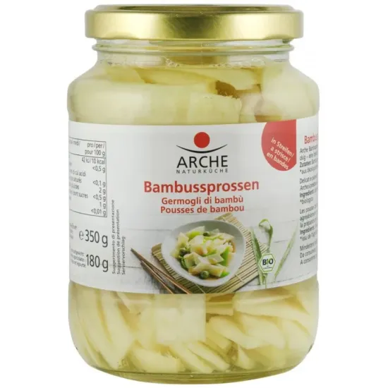 Felii de bambus bio in saramura, 350g Arche