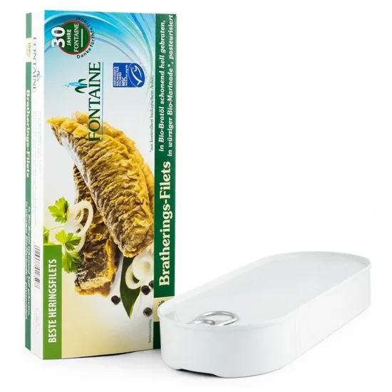 File de hering prajit, in marinada bio, 325g Fontaine