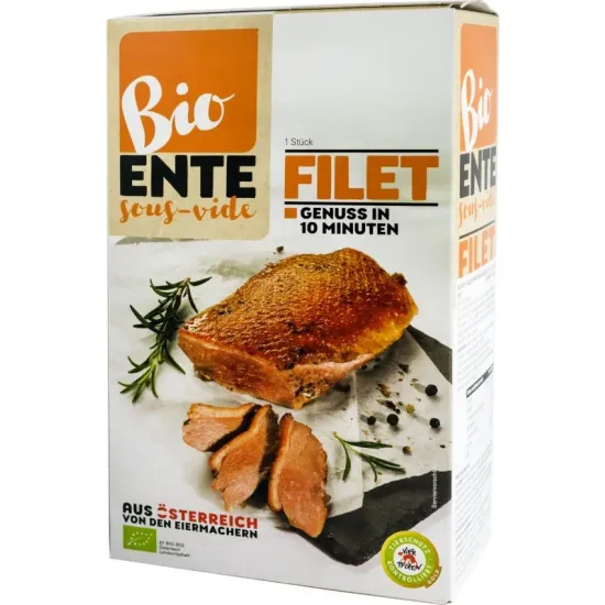 File din piept de rata bio in vid 1 buc, 250g Bio Ente