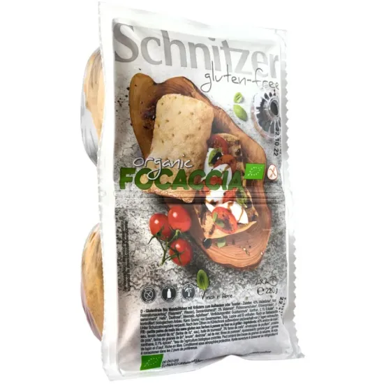 Focaccia bio fara gluten, 220g Schnitzer Gluten Free