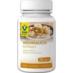 Frankincense (tamaie) extract 500mg, 75 capsule vegane RAAB Frankincense (tamaie) extract 500mg, 75 capsule vegane RAAB