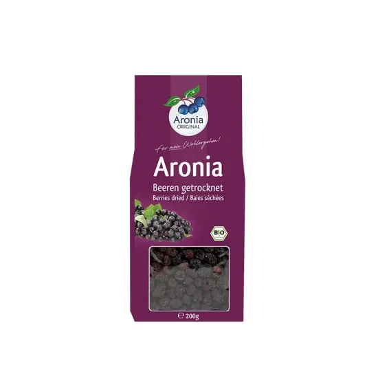 Fructe bio de aronia uscate, 200g Aronia Original