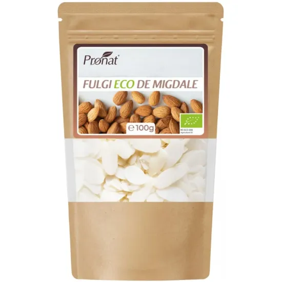 Fulgi bio de migdale 100g Pronat