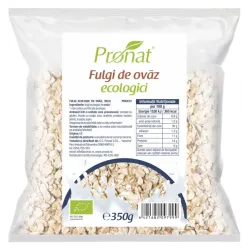 Fulgi bio de ovaz mari, 350g Pronat Fulgi bio de ovaz mari, 350g Pronat