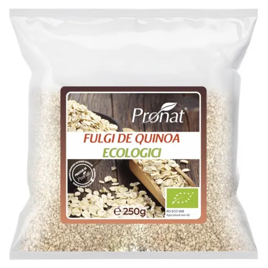 Fulgi bio de quinoa, 250g Pronat