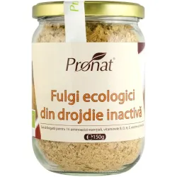 Fulgi bio din drojdie nutritiva inactiva, 150g Pronat Fulgi bio din drojdie nutritiva inactiva, 150g Pronat