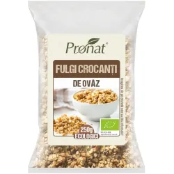Fulgi crocanti bio de ovaz 250g Pronat Fulgi crocanti bio de ovaz 250g Pronat