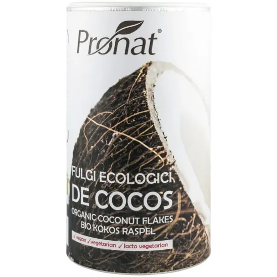 Fulgi de cocos bio, 380g Pronat