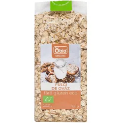 Fulgi de ovaz fara gluten bio 300g Obio Fulgi de ovaz fara gluten bio 300g Obio