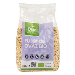 Fulgi de ovaz fini eco 500g OBIO Fulgi de ovaz fini eco 500g OBIO