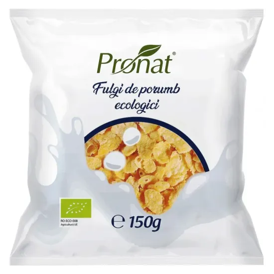 Fulgi de porumb bio, 150g Pronat