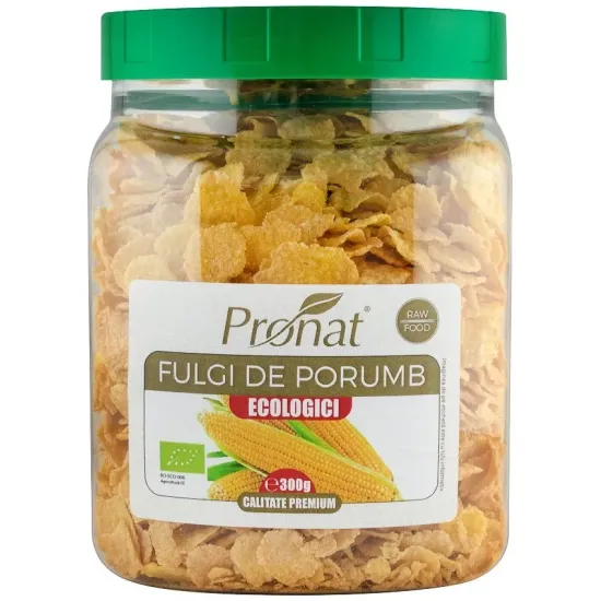 Fulgi de porumb bio, 300g Pronat