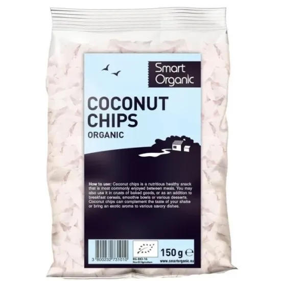 Fulgi raw de cocos eco 150g Smart Organic