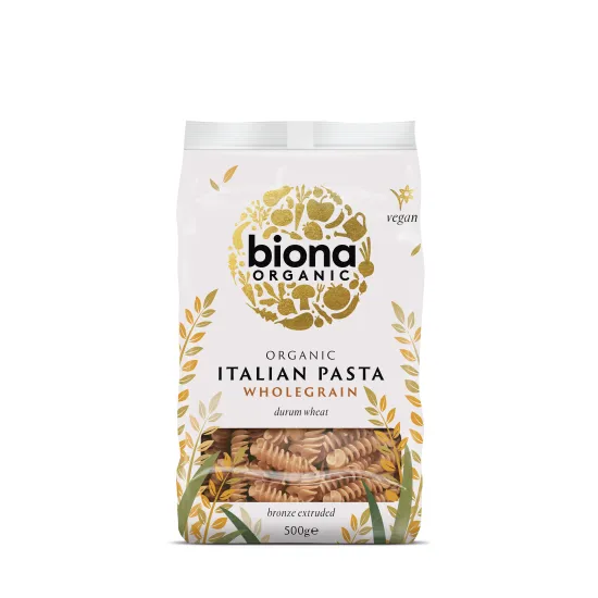 Fusilli din grau integral eco 500g Biona