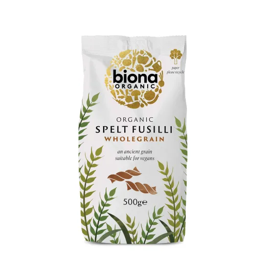 Fusilli din grau spelta integral eco 500g Biona