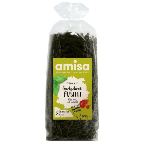 Fusilli din hrisca fara gluten eco 500g Amisa