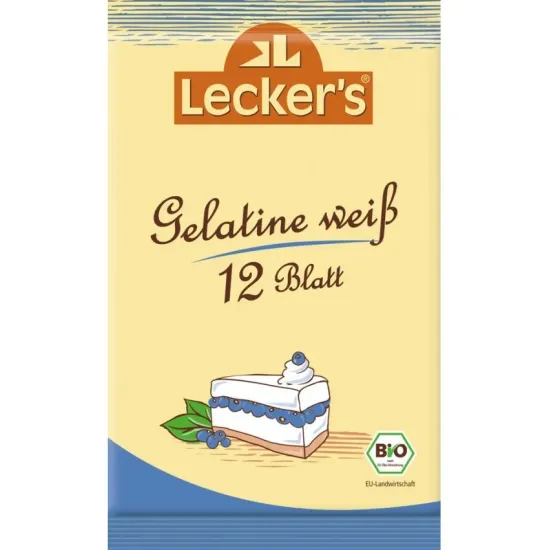 Gelatina alba bio 12 foi 20g Lecker's