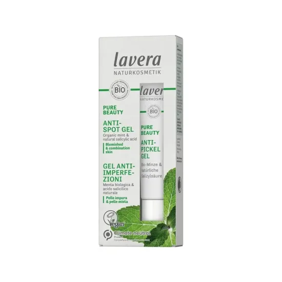 Gel bio pentru acnee cu menta si acid salicilic, 15ml Lavera