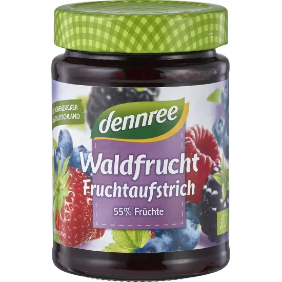 Gem de fructe de padure bio 340g Dennree