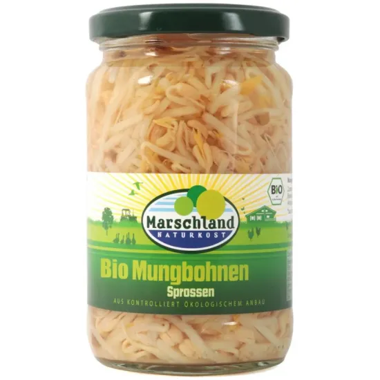 Germeni bio de fasole mung, 330g / 175g Marschland Naturkost