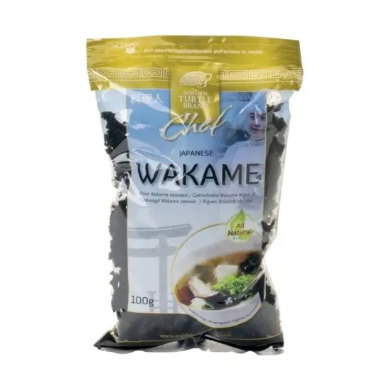 Golden Turtle Wakame Alge uscate, 100g