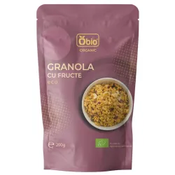 Granola cu fructe bio 200g Obio Granola cu fructe bio 200g Obio