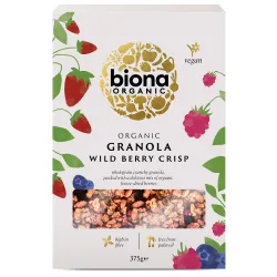Granola cu fructe de padure, crunchy, bio 375g Biona Granola cu fructe de padure, crunchy, bio 375g Biona