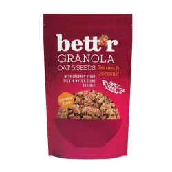 Granola cu fructe de padure si cocos fara gluten eco 300g Bettr Granola cu fructe de padure si cocos fara gluten eco 300g Bettr