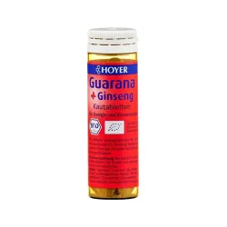 Guarana si ginseng tablete bio masticabile, 60 tb. Hoyer Guarana si ginseng tablete bio masticabile, 60 tb. Hoyer