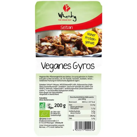 Gyros bio vegan, 200 g Wheaty