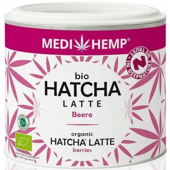 Hatcha latte cu fructe, bio, 45g Medihemp