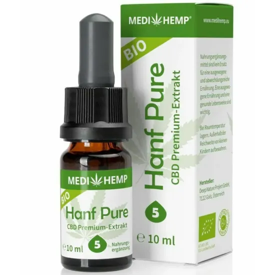 Hemp Pure 5% CBD bio, 10ml, Medihemp