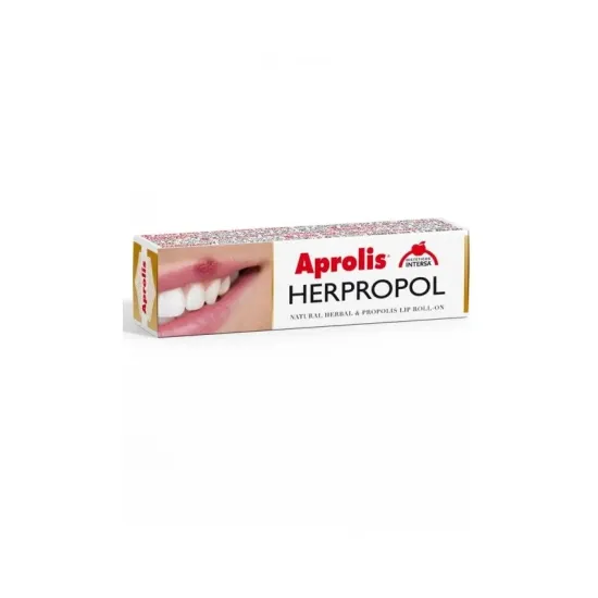 Herpropol balsam de buze Roll-on cu plante si propolis, 5ml Aprolis