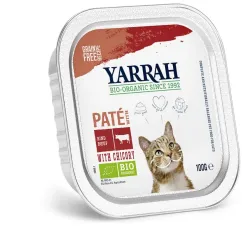 Hrana umeda bio pentru pisici, pate cu carne de vita si cicoare, 100g Yarrah Hrana umeda bio pentru pisici, pate cu carne de vita si cicoare, 100g Yarrah
