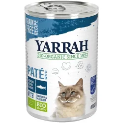 Hrana umeda bio pentru pisici, pate cu peste, alge si spirulina, 400g Yarrah Hrana umeda bio pentru pisici, pate cu peste, alge si spirulina, 400g Yarrah