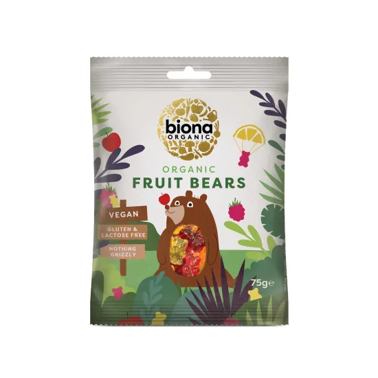 Jeleuri mini ursuleti - fructe eco 75g BIONA