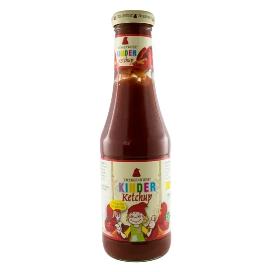 Ketchup bio pentru copii, din piure de rosii cu mere, 500ml Zwergenwiese