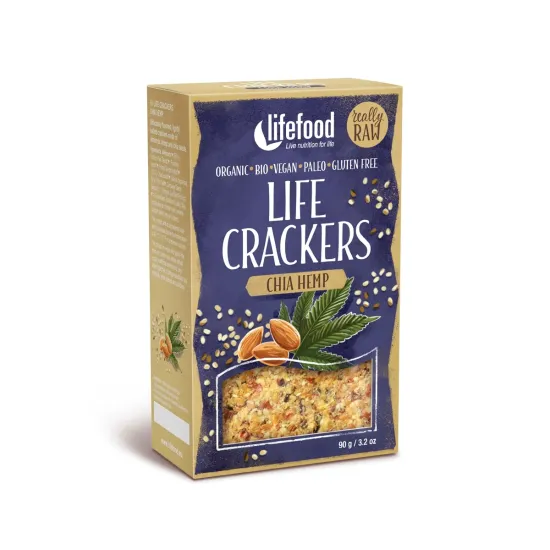 LIFECRACKERS cu chia si canepa raw eco 90g