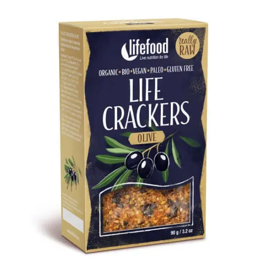 LIFECRACKERS cu masline raw eco 90g